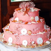 Coral Shell Cake This is a take from a Colette Peter's design. My biggest challenge to date for a friend who asked me to make her "something...