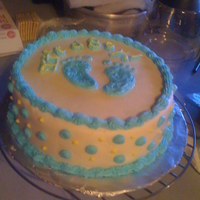 Baby Shower Cake one of the first cakes i made in the wilton class course one