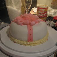 First Fondant Attempt I'm not in any decorating classes, I just gave it a shot on my own! I like how it turned out, but the back of it has a definite bulky...