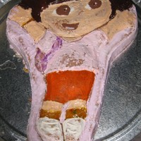 Dora This one really did look good before some genious put some plastic wrap over it! (ok, so I put the plastic wrap on it...but it was raining...