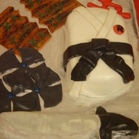 Karate Themed Praty Accessories made with MMF