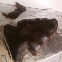 Arrow Head My husband is really into arrowheads. I used a 9x 13 inch pan, and double layered it. I hand carved it to look like an arrowhead he picked...