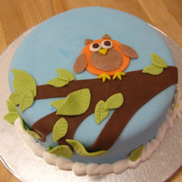 Owl Cake! This was my final cake for the Wilton Fondant & Gum Paste class. (Thanks to the other owl cake photos on here that inspired this one!)...