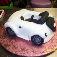 Beetle Cake Class this is the first sculptured class I have taken. Was a blast learing how to carve a cake and cover with fondant!!!