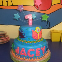 Mod Buttercream with fondant accents