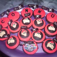Pirate Cupcakes I made these to match my sons birthday cake. After i could not fit his name on the cake i went with these cup cakes and they turned out...