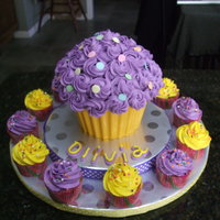 Giant Cupcake Candy Shell