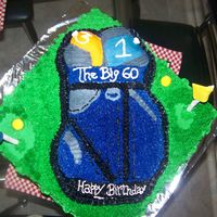 Golf Bag Cake This cake was for a man who turned 60 and he loves playing golf.