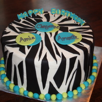 Zebra Stripe Birthday Zebra stripes with bright accents