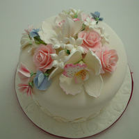 Mothers Day Gumpaste Orchids, roses and Sweet Peas