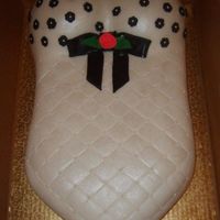 Bridal Shower Cake, Personal Shower Cake Hot Pink Cake/Buttercream & Fondant Icing/Pearl Dusted with Pearl Candy Accents