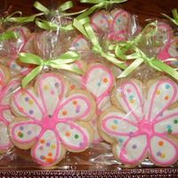 Spring Flower Cookies Sugar Cookies with White Chocolate Icing