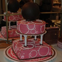 Pink Circles the original cake provider backed out at the last minute so with just 5 hours I slapped this together and drove it 100 miles to save the...