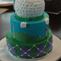 Golf Cake Cake for a local golf course as they held their year end party