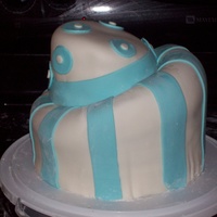 Topsy Turvy Stripes topsy turvy with stripes. Top tier too short, I think.