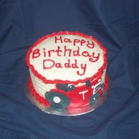 Red Tractor Birthday Cake For A Dad My friend wanted a cake for her father and said he loved red tractors- not john deere green ones. Small 6 in cake