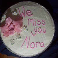 Orchid My first orchid. Cake done for a gathering on the anniversary of a sisters passing. The family said she loved orchids and cake.