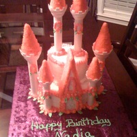 Castle Cake Daughters birthday cake