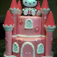 Hello Kitty Castle Cake 