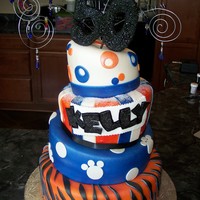 Memphis Tigers/ 50Th Birthday Cake 