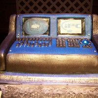 Road Hog Lighting Console Grooms Cake This was a lighting console made for a grooms cake, they were spraying mist in the air and the humidity started to make the fondant melt a...