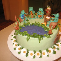 The Froggs "wild Thing Tour" Chocolate chiffon cake with Grand Marnier soaking syrup and orange curd filling.