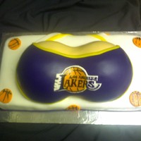 Laker Boobs All cake and fondant :)