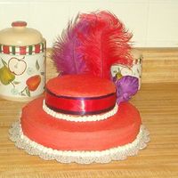 Red Hat Cake This is a Red Hat cake I did for my MIL. I posted the practice cakethe other day. This turned out a little better. Still can not get the a...