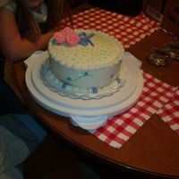 Im000621.jpg This the first cake I have decorated. Took my cake class at a local bakery and loved it. My cake won second place. Please everyone tell me...