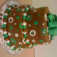 Chocolate Buttercream Bridal Shower Our first attempt at a chocolate buttercream cake. Our recipe didn't really ever give a crust that could be smoothed...