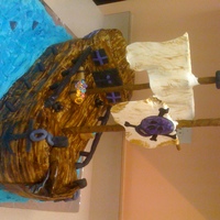 Pirate Ship Pirate Ship Cake that we entered into the State Fair competition