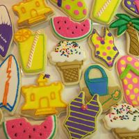 Summertime Assorted summer/beach themed cookies