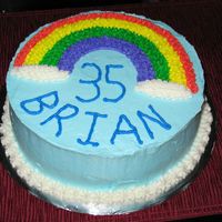 Rainbow Cake 1st cake after 1 wilton class