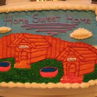 In The Doghouse My friends bought a new condo and wanted this cake.