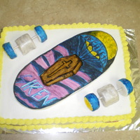 Coffin Drop Skateboard Cake Birthday cake for my friend's son. This is a replica of his favorite skateboard design. The Coffin Drop by Zac Archuleta. The...