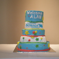 Welcome Cake This cake was for the new Director of the Science Center I work at.