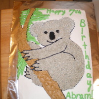 Koala Cake Chocolate cake with buttercream icing