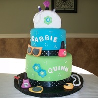 A Day At The Spa... Two sisters with close birthdays celebrating together....one theme...two completely different color choices.....smiling faces and kids...