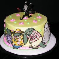 Characters In A Book I made this cake for my daughter's surprise birthday party. She LOVES to read, and to be read to, so I made a cake representing some...