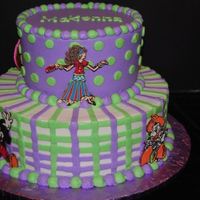 My Favorite Things Buttercream icing - chocolate transfers for some of the birthday girl's favorite things. The detail on the chocolate transfer of the...