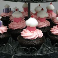 Birthday Cupcakes Cupcakes and toppers that I made for my Mum's birthday. She loved them! Chocolate cakes, buttercream icing and toppers made of...