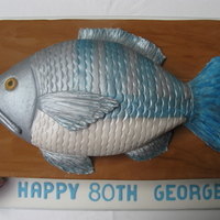 Fish Cake I made this cake for my husband's grandfather's 80th. The fish is from a Collette's Cakes book, and I owe special thanks to...
