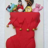 Christmas Stocking Cake All edible.