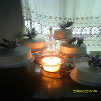 5 Cakes And A Fountain Simple and Pretty Cake for a Quinceanera