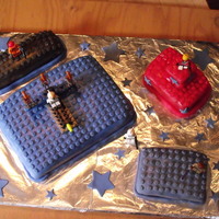 Star Wars Lego Cake Chocolate cake covered in MMF:)))