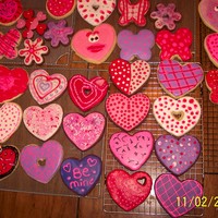 Valentine Cookies SUGAR COOKIES, COVERED WITH RB AND SWEET ANNIES COOKIE ICING