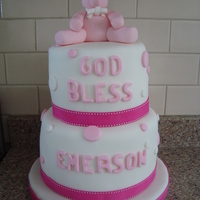 Beary Baptism This was made for a baptism, so sweet........thanks for looking!