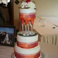 10Inch, 8Inch 6 Inch. Wasc With Raspberry Filling And Fondant 