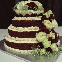 Red Velvet Wedding Red velvet cake with cream cheese frosting