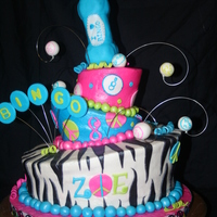 Bingo Party! Buttercream with fondant Decorations.